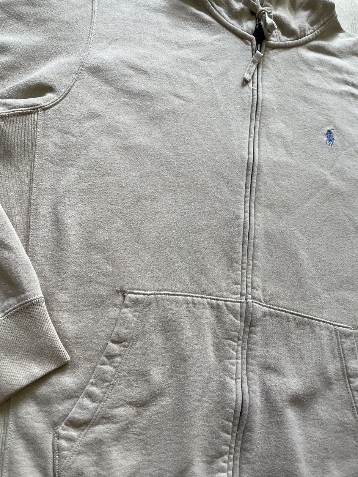 Polo Ralph Lauren VTG Polo Ralph Lauren Hoodie Light Brown Beige Zip Up Sz L Size US L / EU 52-54 / 3 - 6 Thumbnail