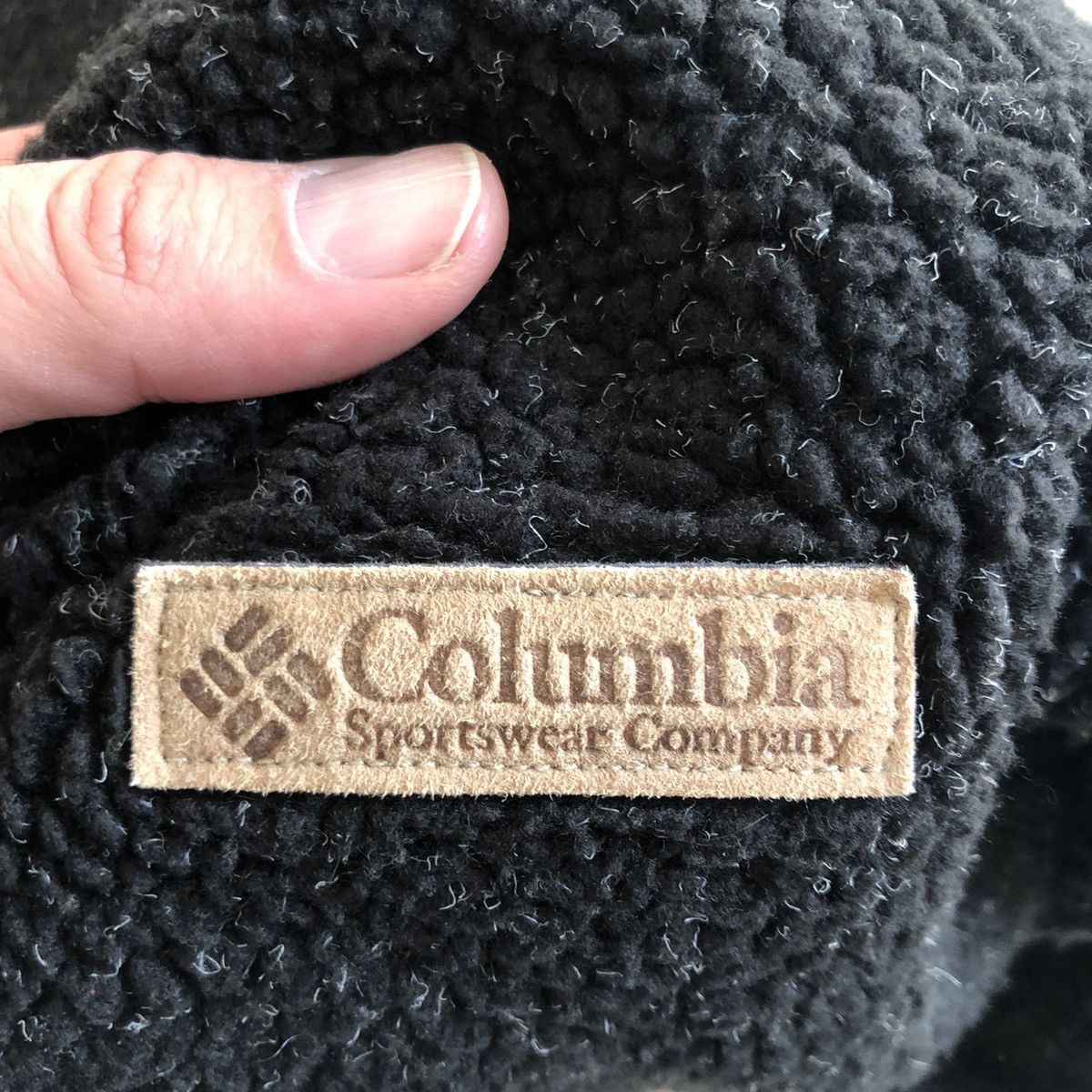 Columbia × Vintage Vintage 1990s mens COLUMBIA long sleeved, charcoal fleece L Size US L / EU 52-54 / 3 - 6 Thumbnail
