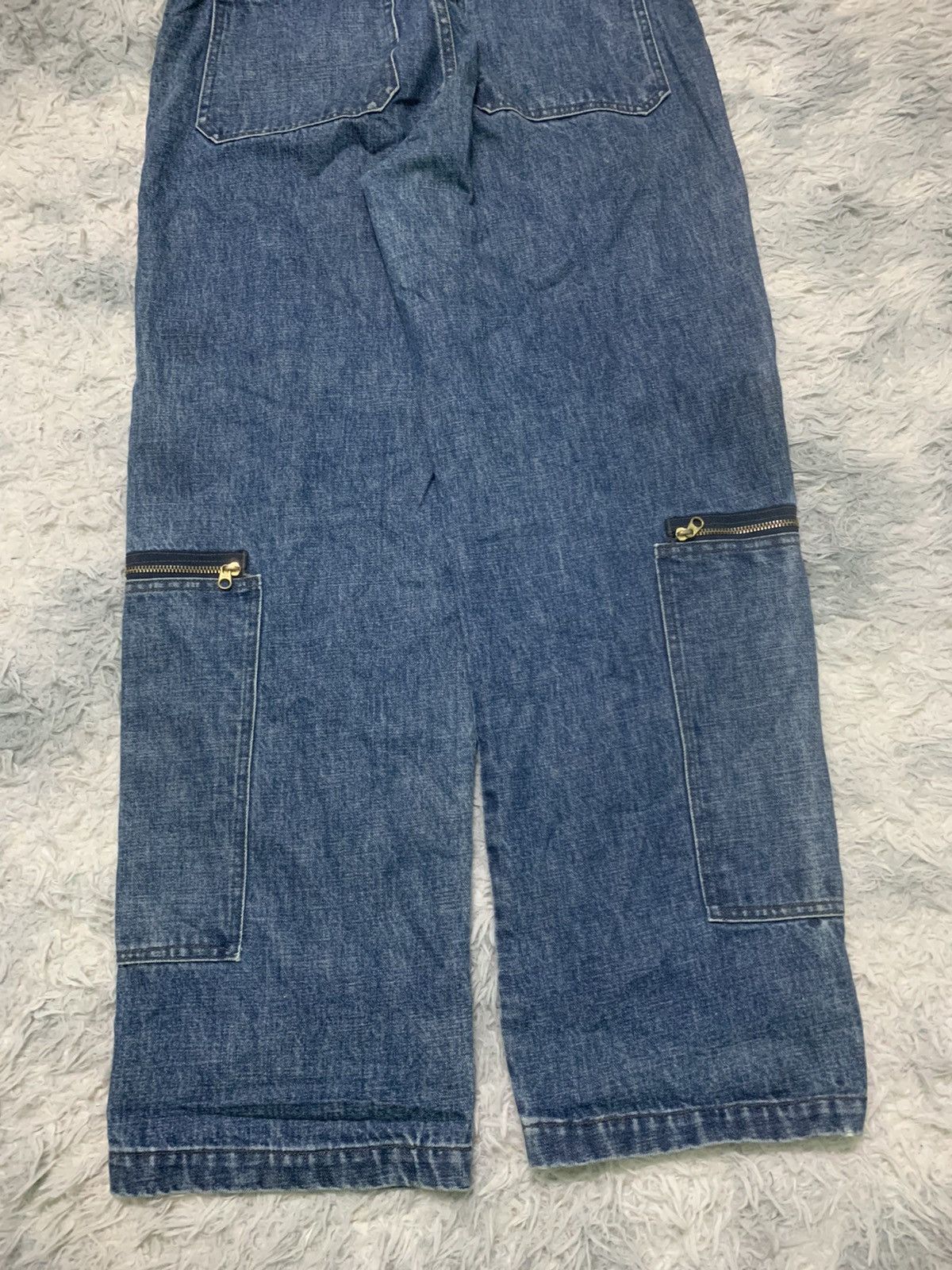 Japanese Brand 90s ABSTRISE BAGGY PANT MULTIPOCKET RARE DESIGN Size US 32 / EU 48 - 8 Thumbnail