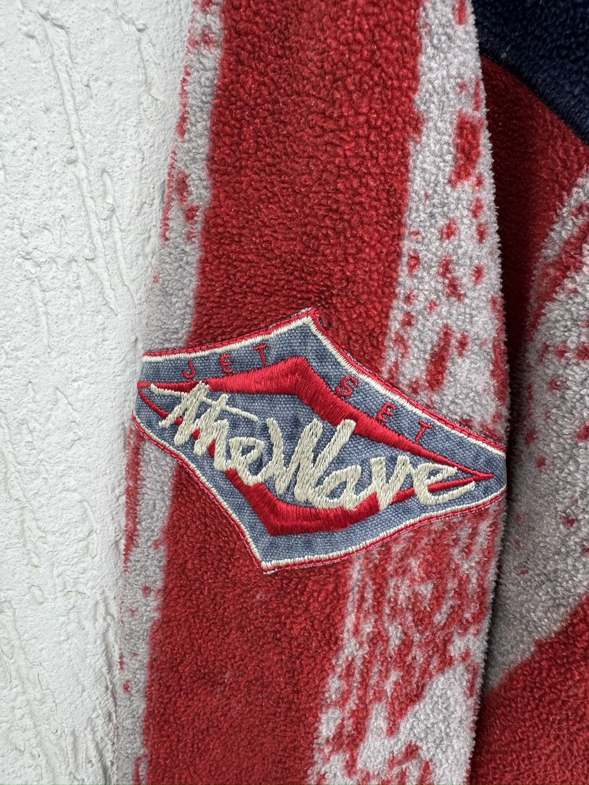 JET SET Vintage Jet Set Ski Fleece Jacket American Flag Polo Style Size US XL / EU 56 / 4 - 10 Thumbnail