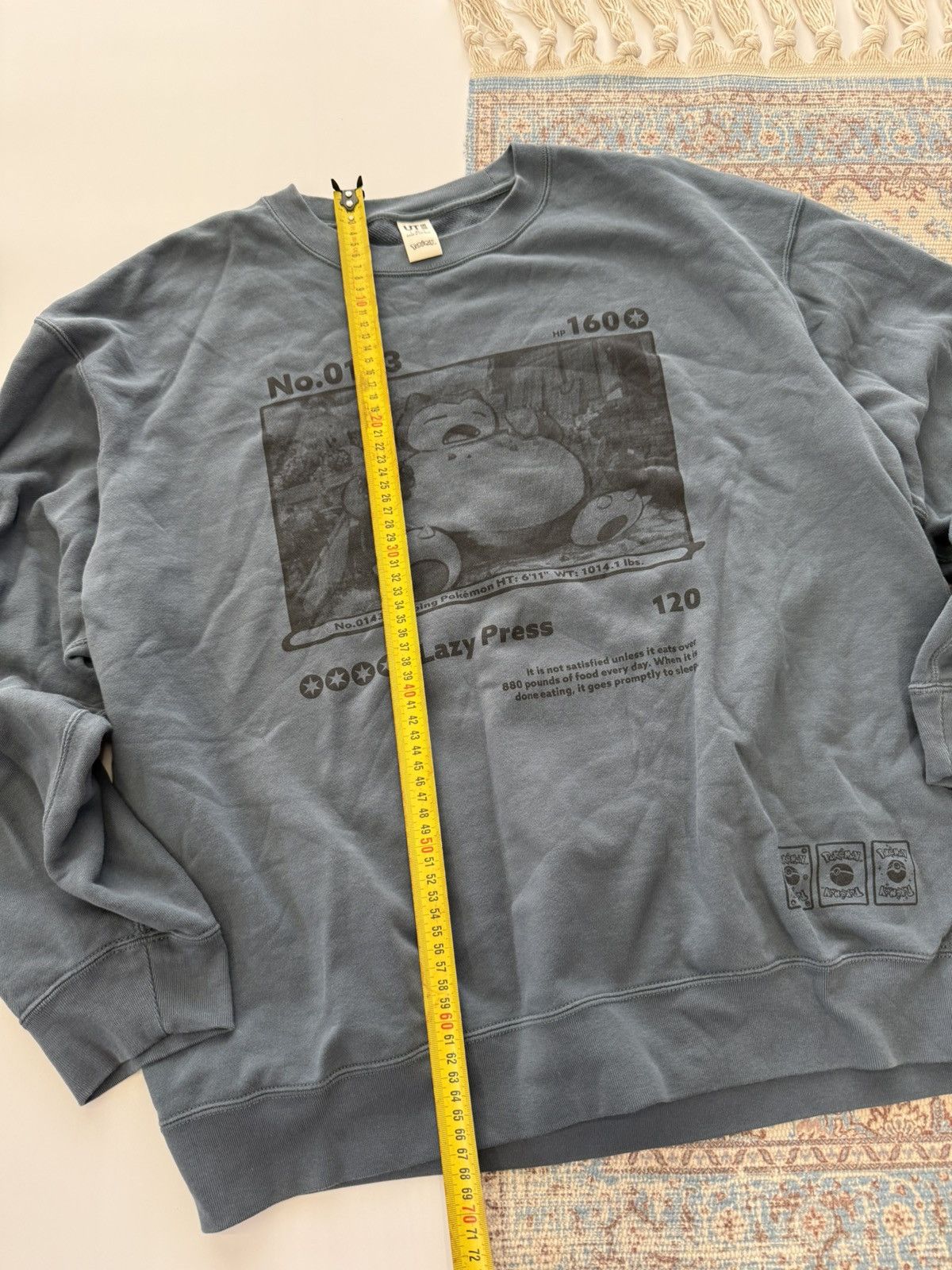 Uniqlo Rare Uniqlo x Pokemon Snorlax 2025 Nintendo Sweatshirt Size US XL / EU 56 / 4 - 8 Thumbnail