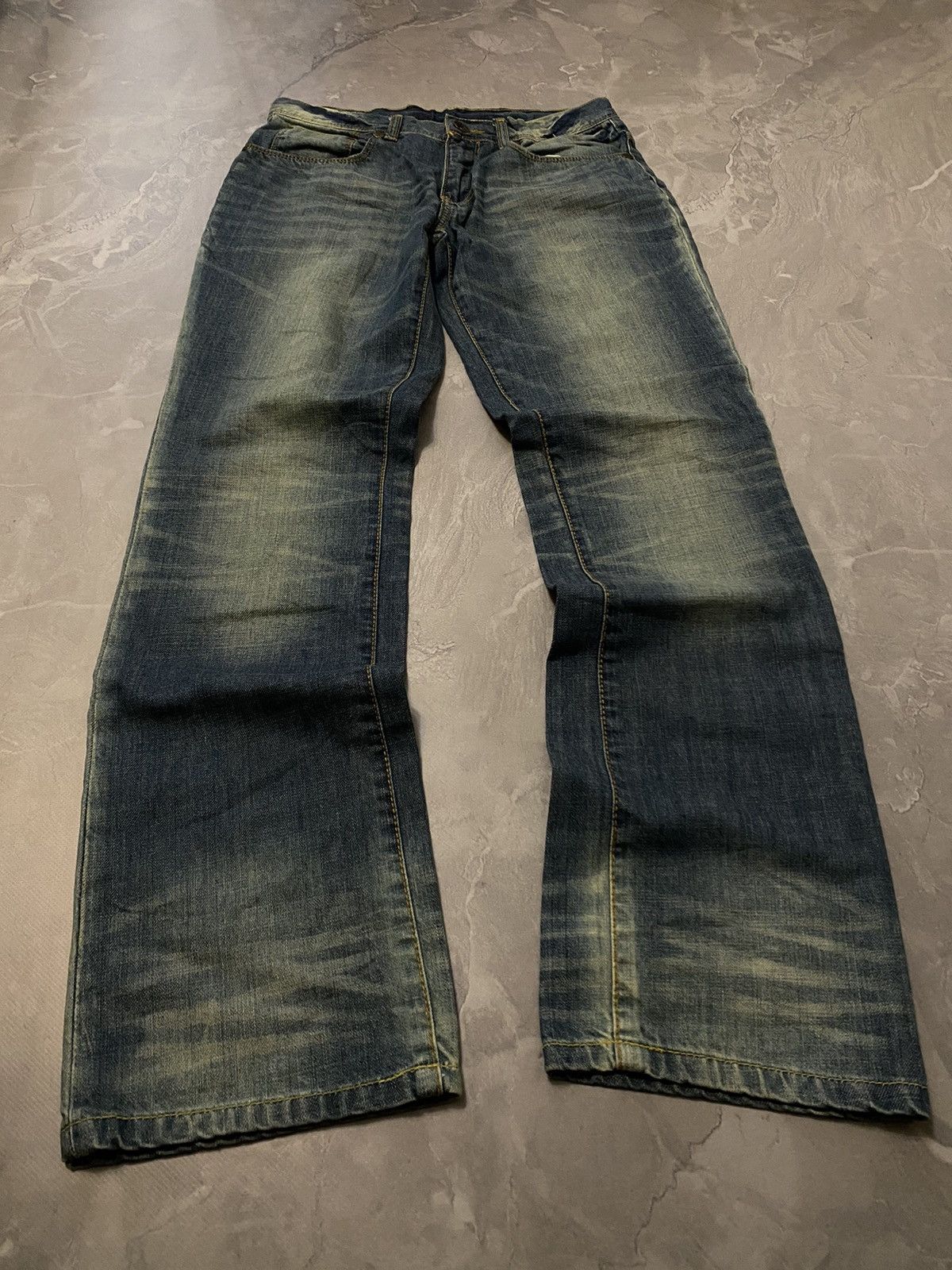 Japanese Brand RARE Balenciaga Style Archive Straight Jean- Y2K Grunge Vibe Size US 29 - 1 Thumbnail
