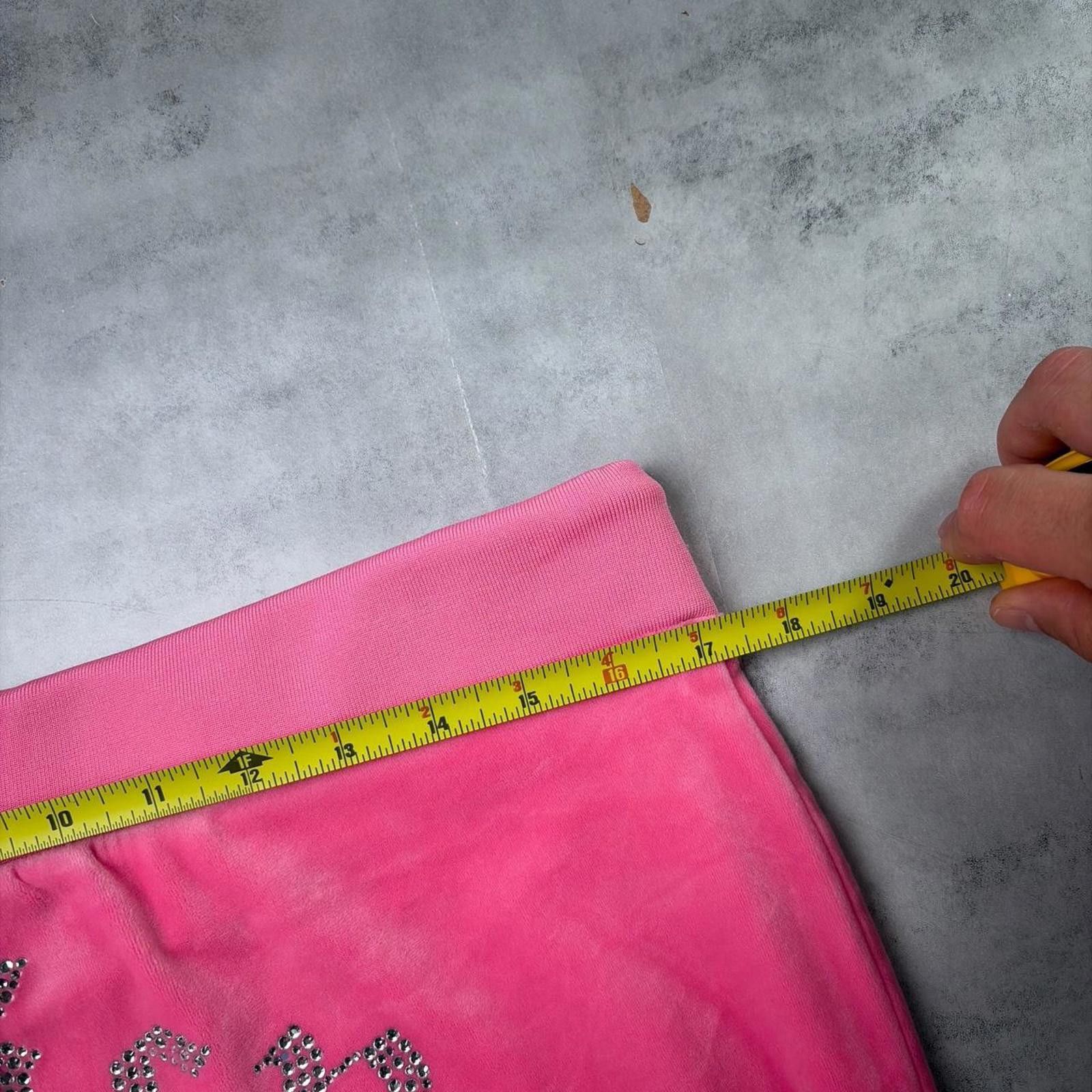 Juicy Couture Jeans Y2K Pink Juicy Couture Grunge Flared Rhinestone Sweatpants Size 36" / US 14 / IT 50 - 6 Thumbnail