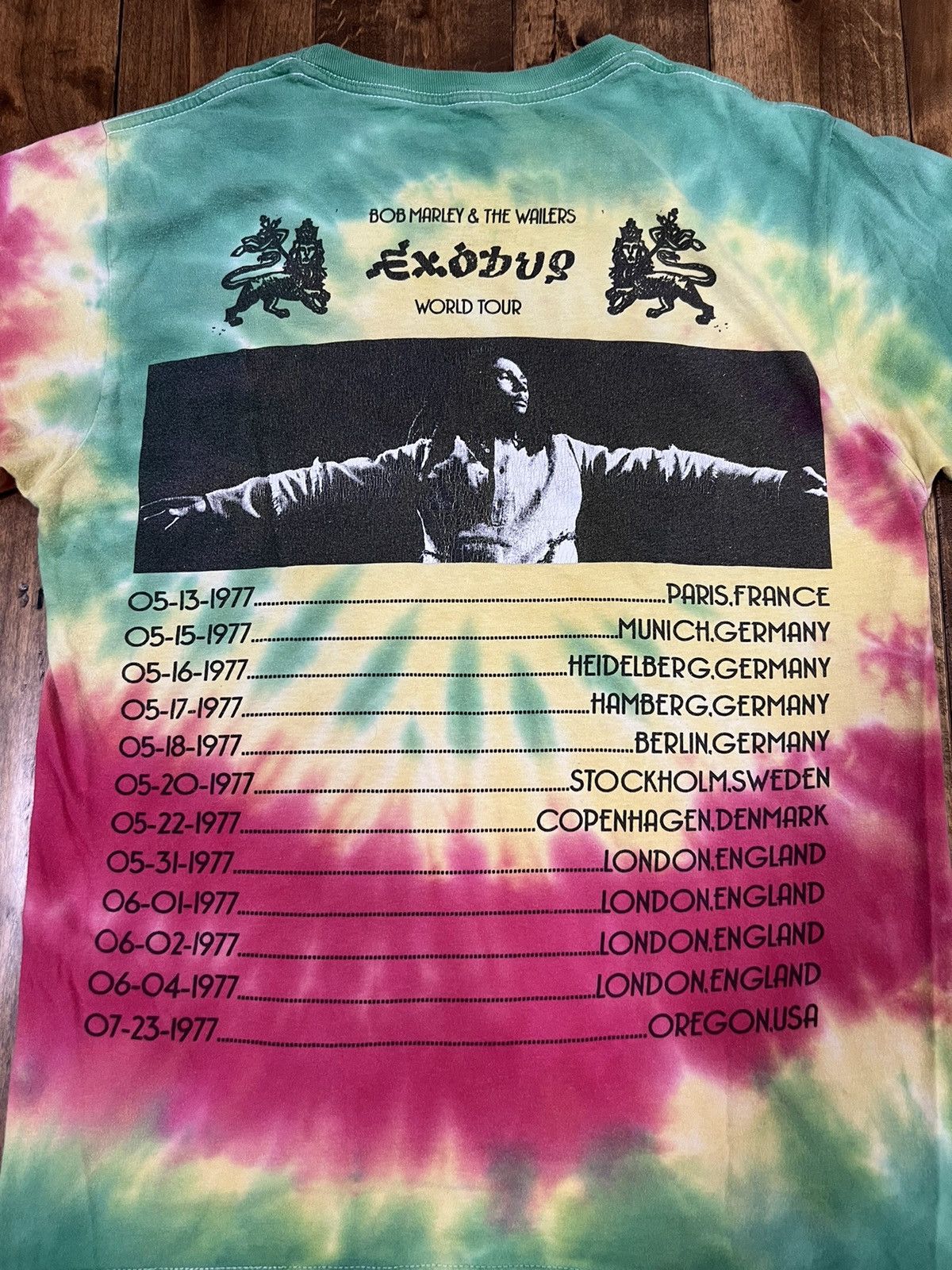 Bob Marley × Zion Rootswear Bob Marley & The Wailers Exodus World Tour Shirt Size US S / EU 44-46 / 1 - 7 Thumbnail