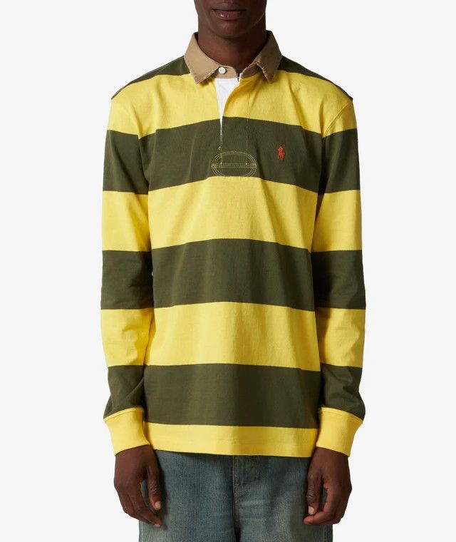 Polo Ralph Lauren o1s22i1n0125 Cotton Polo Shirt in Olive Green/Yellow Size US L / EU 52-54 / 3 - 1 Thumbnail