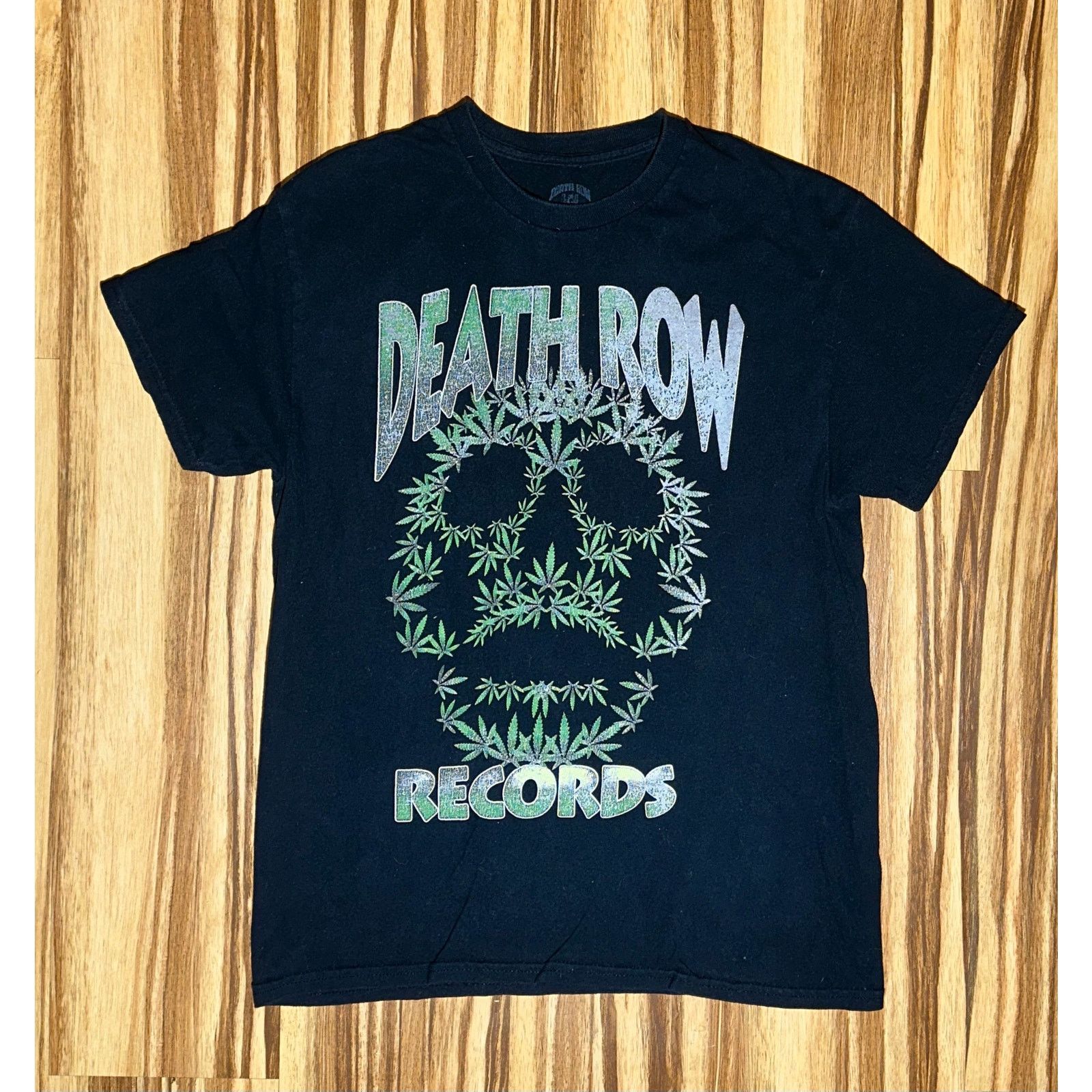 Death Row Records Black Death Row Records Marihuana Print Tshirt Size medium Size US M / EU 48-50 / 2 - 2 Thumbnail