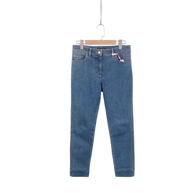 Louis Vuitton Louis Vuitton Blue Cotton Denim Pants 0089 Size 28" / US 6 / IT 42 - 1 Thumbnail