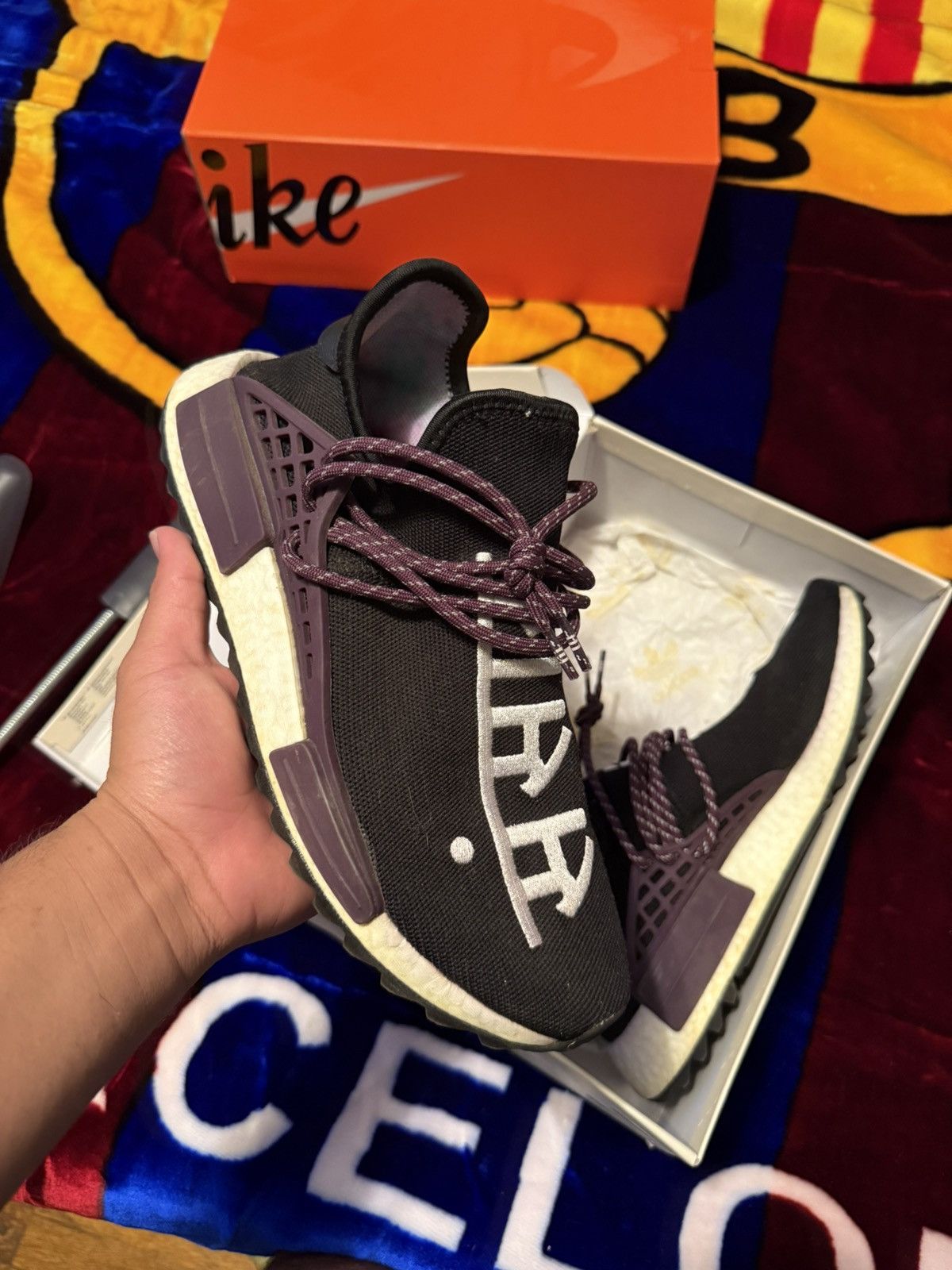 Adidas × Pharrell Pharrell x Adidas NMD Human Race Trail “Equality” Size US 9.5 / EU 42-43 - 1 Thumbnail