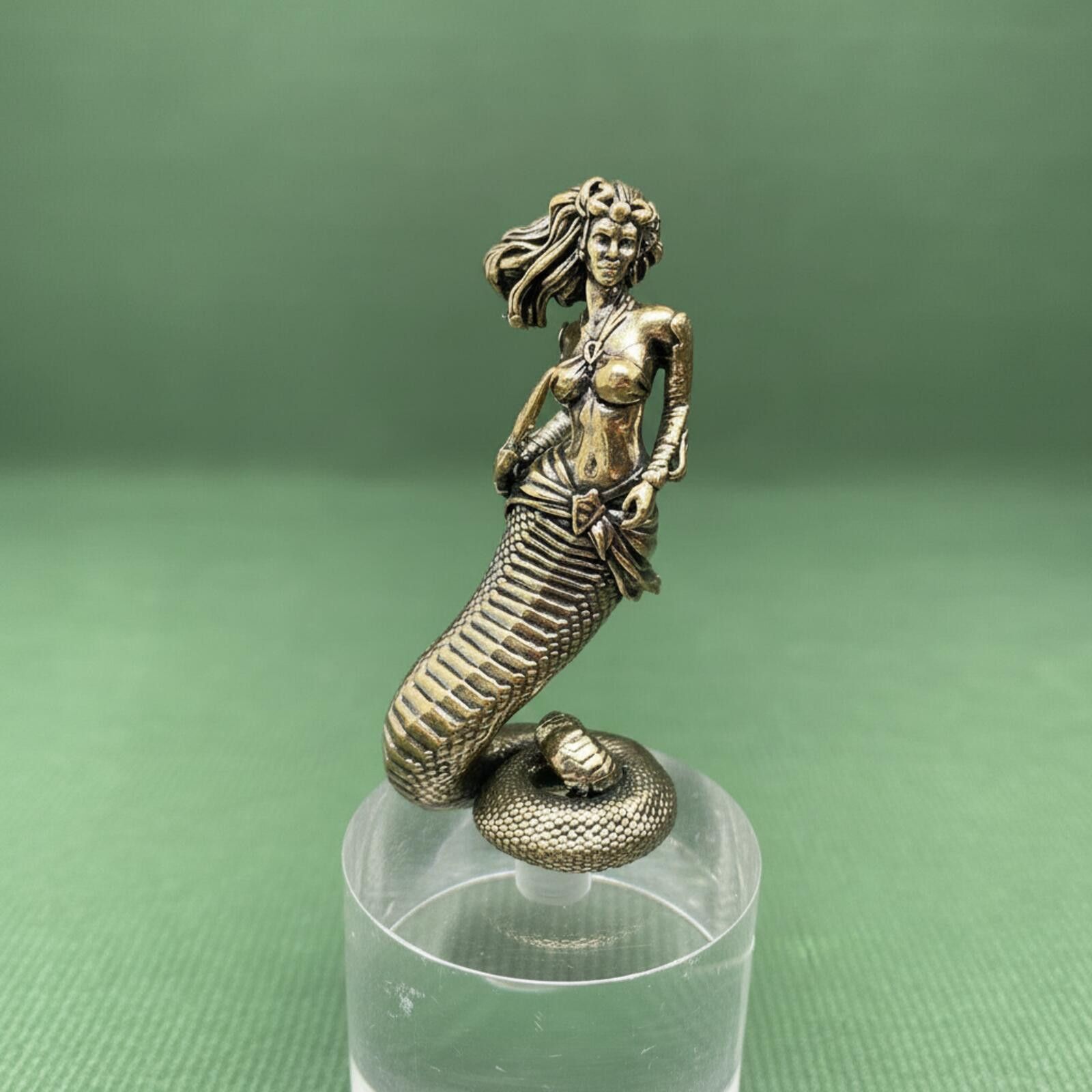 Other Brass Medusa Naga Woman Figurine Statue Size ONE SIZE - 1 Thumbnail