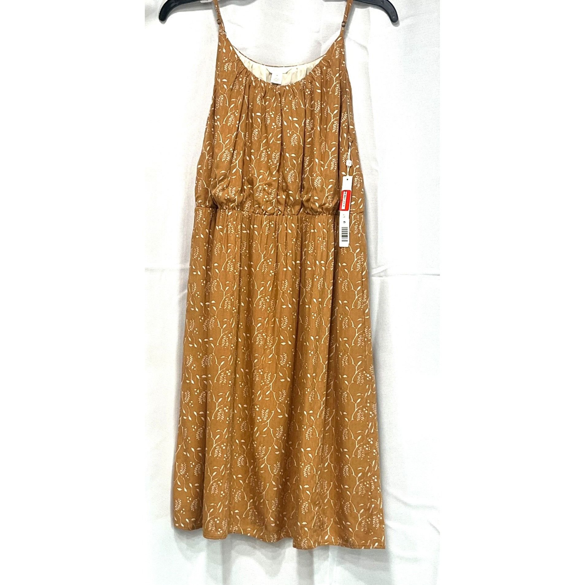 Other Caslon Women’s Textured Midi Sundress, Bronze Yellow, XS Size XS / US 0-2 / IT 36-38 - 10 Thumbnail