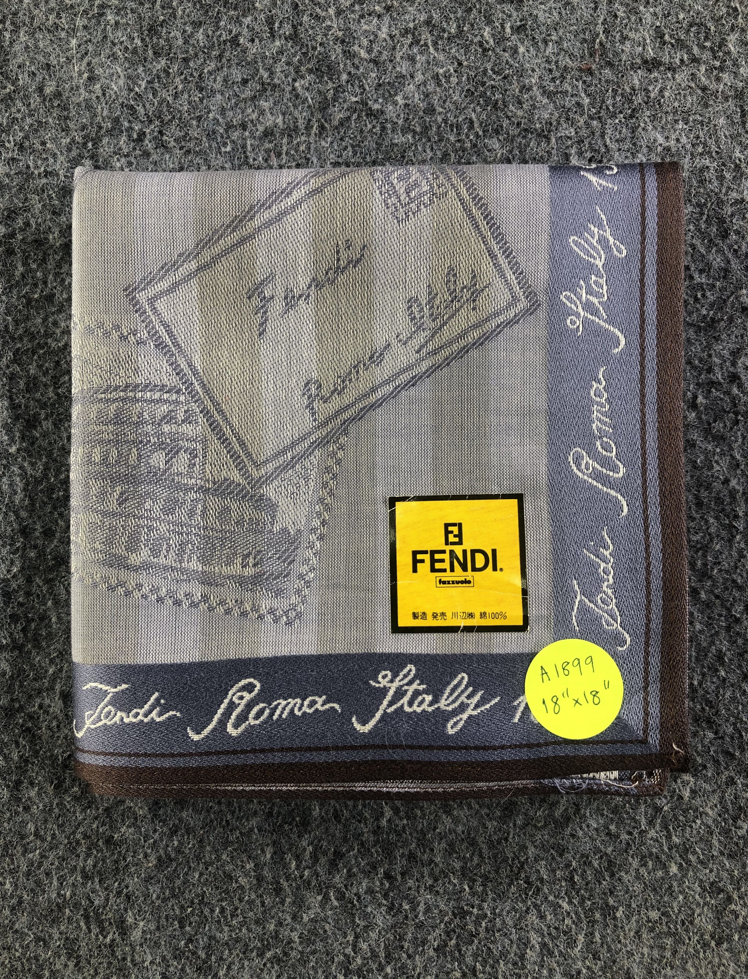 Fendi Vintage Fendi Handkerchief / Bandana / Neckerchief A1899 Size ONE SIZE - 6 Thumbnail