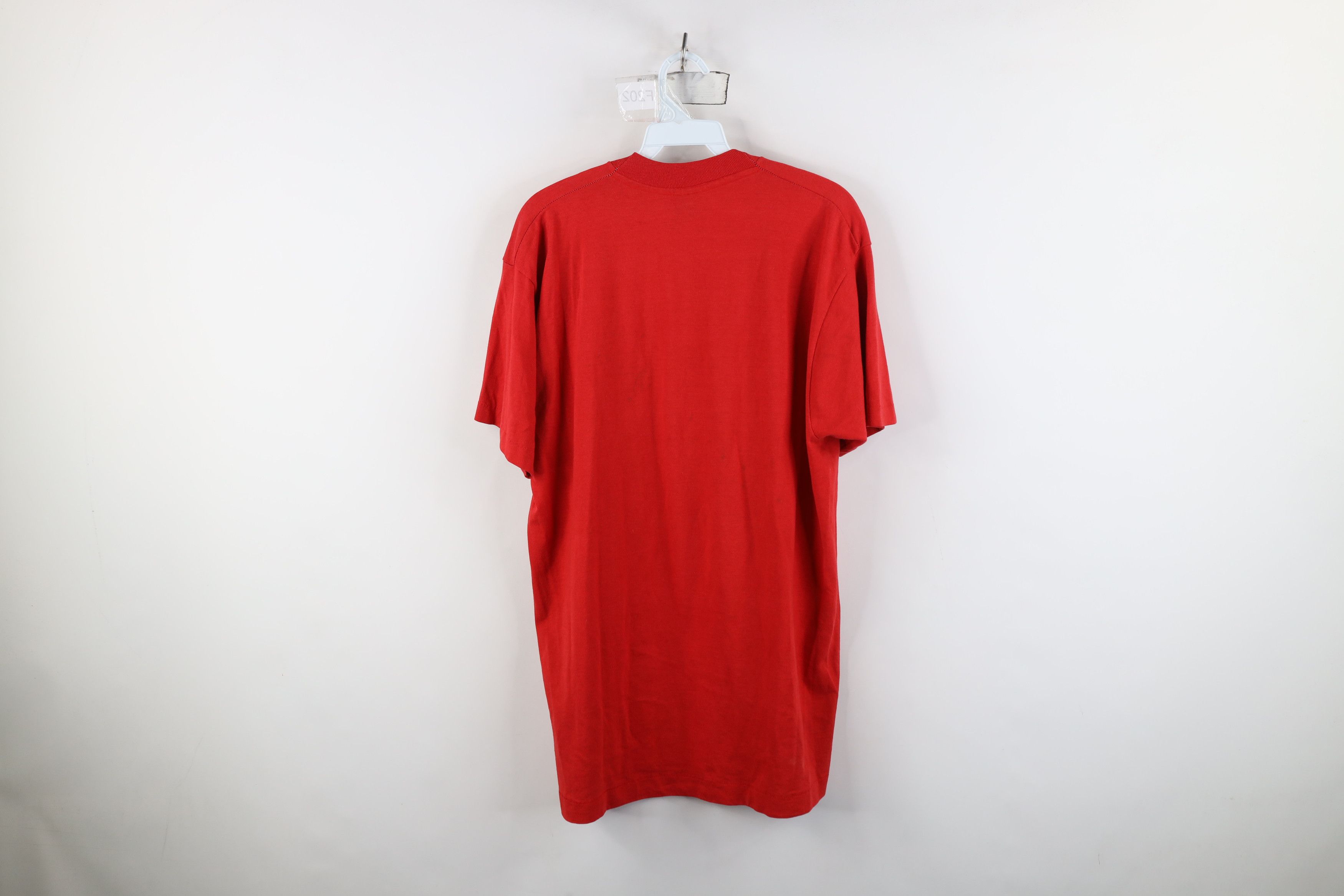 Vintage Vintage 90s Streetwear Spell Espana Spain T-Shirt Red USA Size US XL / EU 56 / 4 - 11 Thumbnail