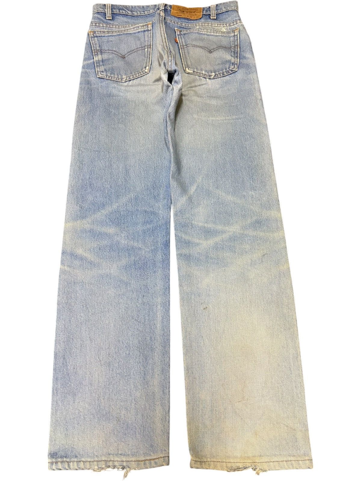 Levi's Vintage 90s Levis 505 Orange Tab Mud Wash Distressed Jeans Size US 28 / EU 44 - 2 Thumbnail
