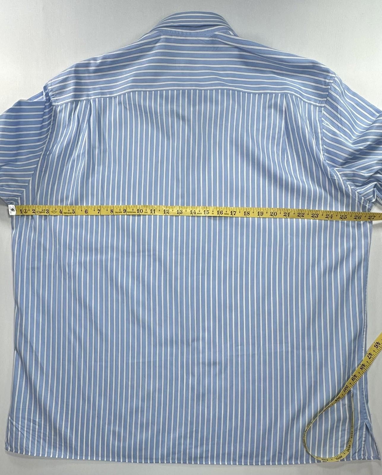 Other Solemare Maus Hoffman Cotton Striped Oxford Blue Mens 3XL Size US XXL / EU 58 / 5 - 4 Thumbnail