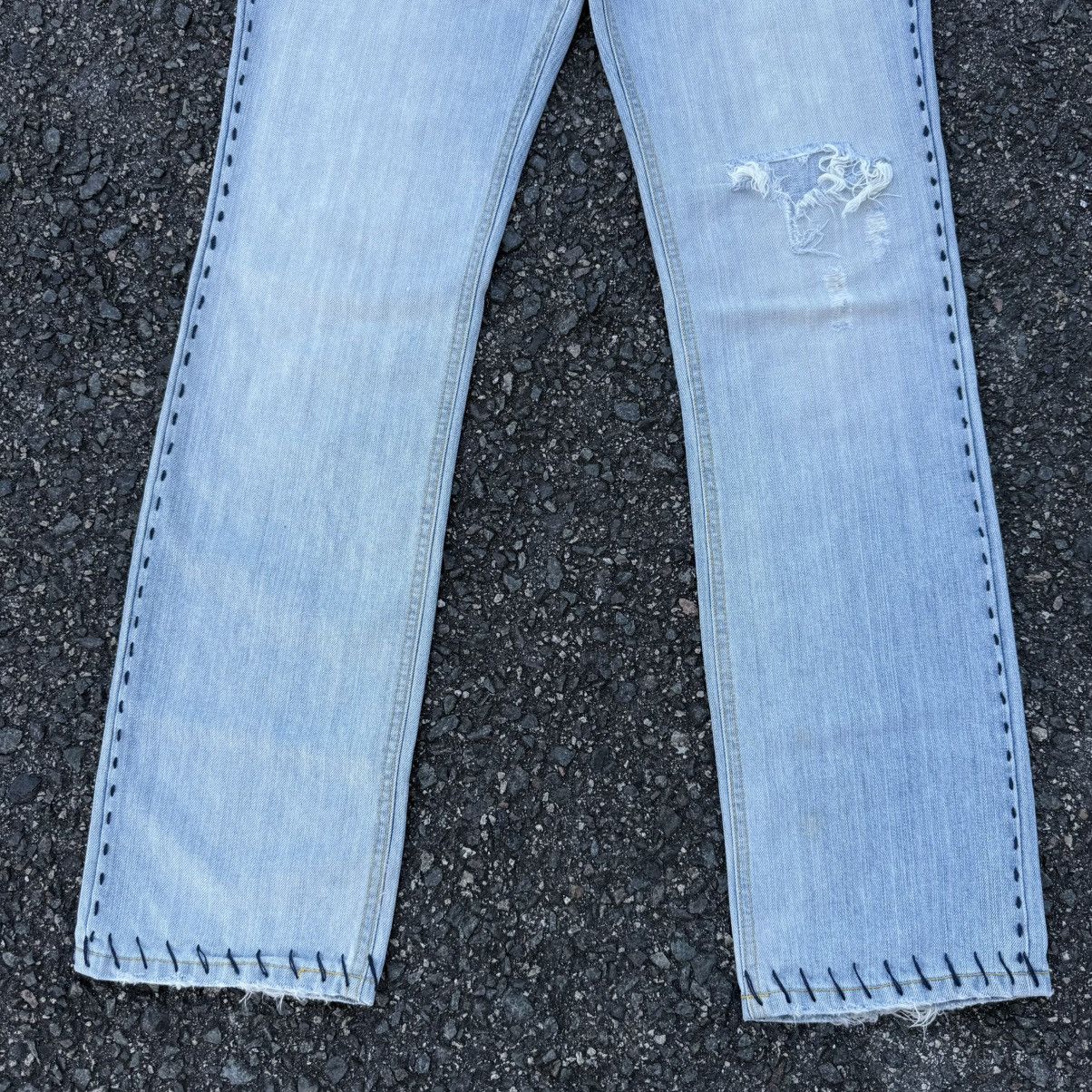 Nicole Club W33 VINTAGE NICOLE MONSIEUR STRAIGHT FADED DENIM PANTS Size US 33 - 5 Thumbnail