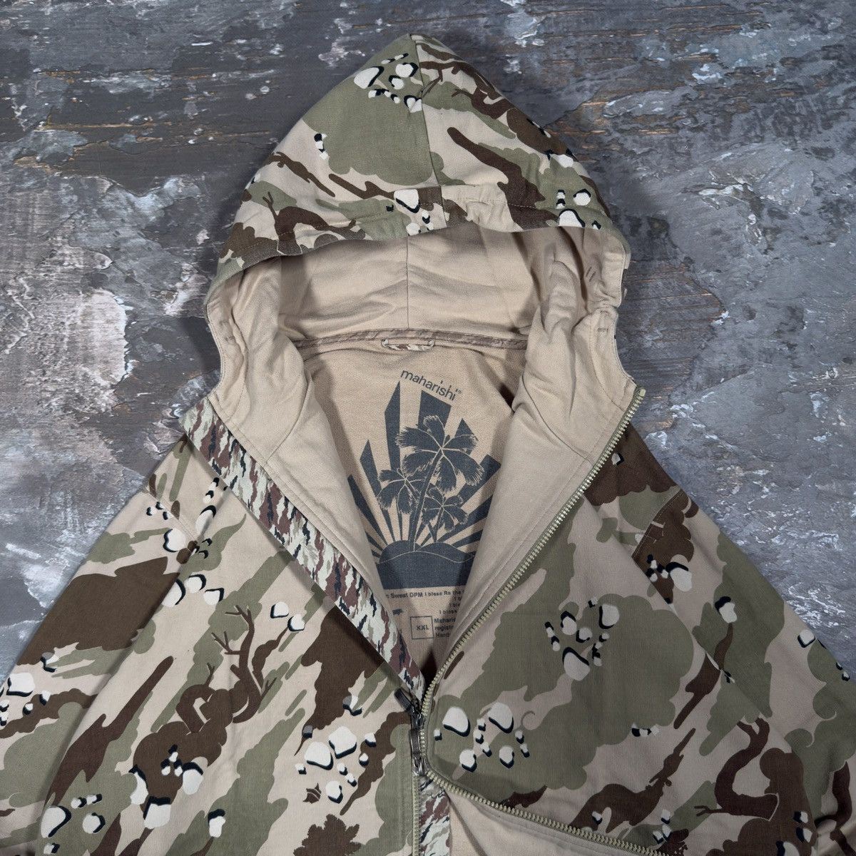 Maharishi Maharishi Vintage Y2K Bonsai Camo Heavy Zip Hooded Jacket Size US XL / EU 56 / 4 - 2 Thumbnail