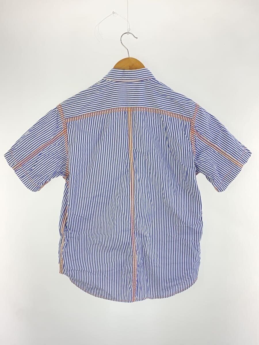 Comme des Garcons × Comme des Garcons Homme Contrast Stitch Striped Short Sleeve Button Shirt Size US XS / EU 42 / 0 - 2 Thumbnail