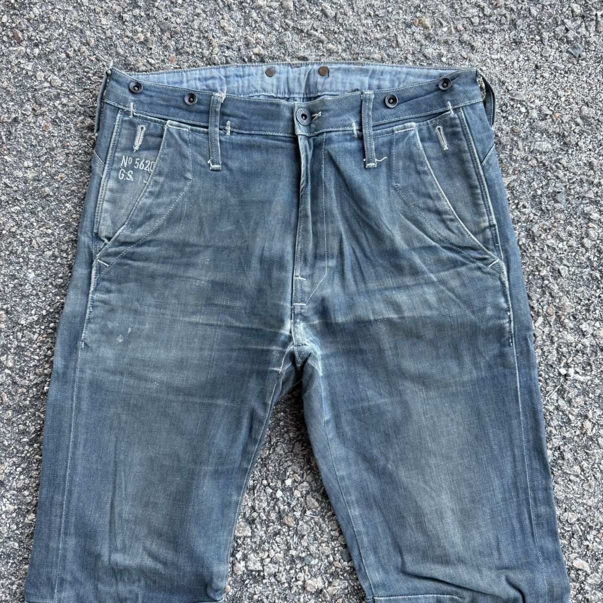 G-Star × Japanese Brand × Jean VINTAGE G STAR RAW FADED JEAN DENIM PANTS Size US 32 / EU 48 - 3 Thumbnail