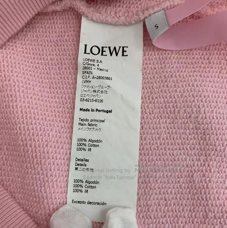 Loewe Loewe Pink Cotton Women's Sweatshirt . Size S / US 4 / IT 40 - 6 Thumbnail