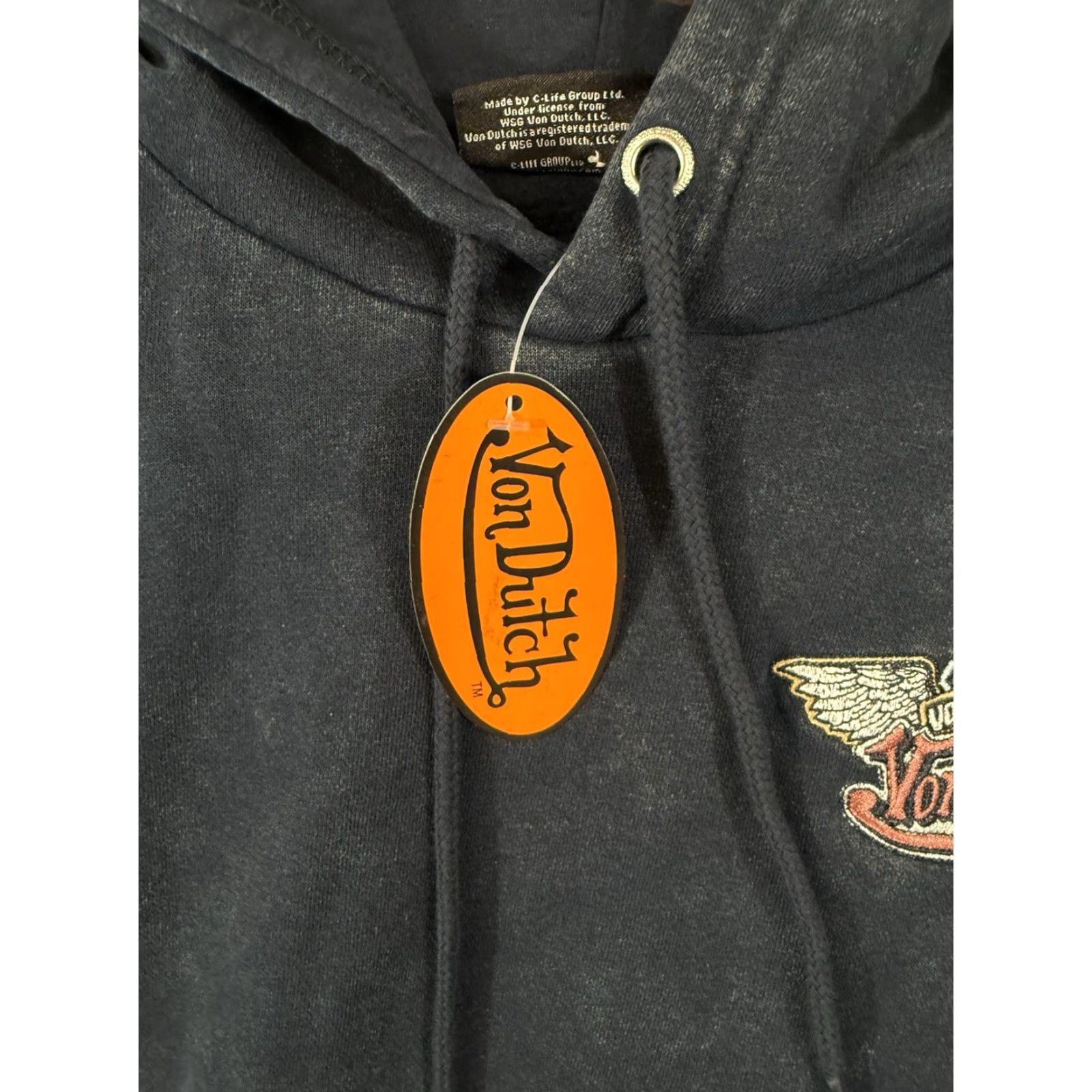 Von Dutch VINTAGE Von Dutch Motorcycles Hoodie Sweatshirt Men Sz S Blue Pullover Double Sided NWT Size US S / EU 44-46 / 1 - 7 Thumbnail