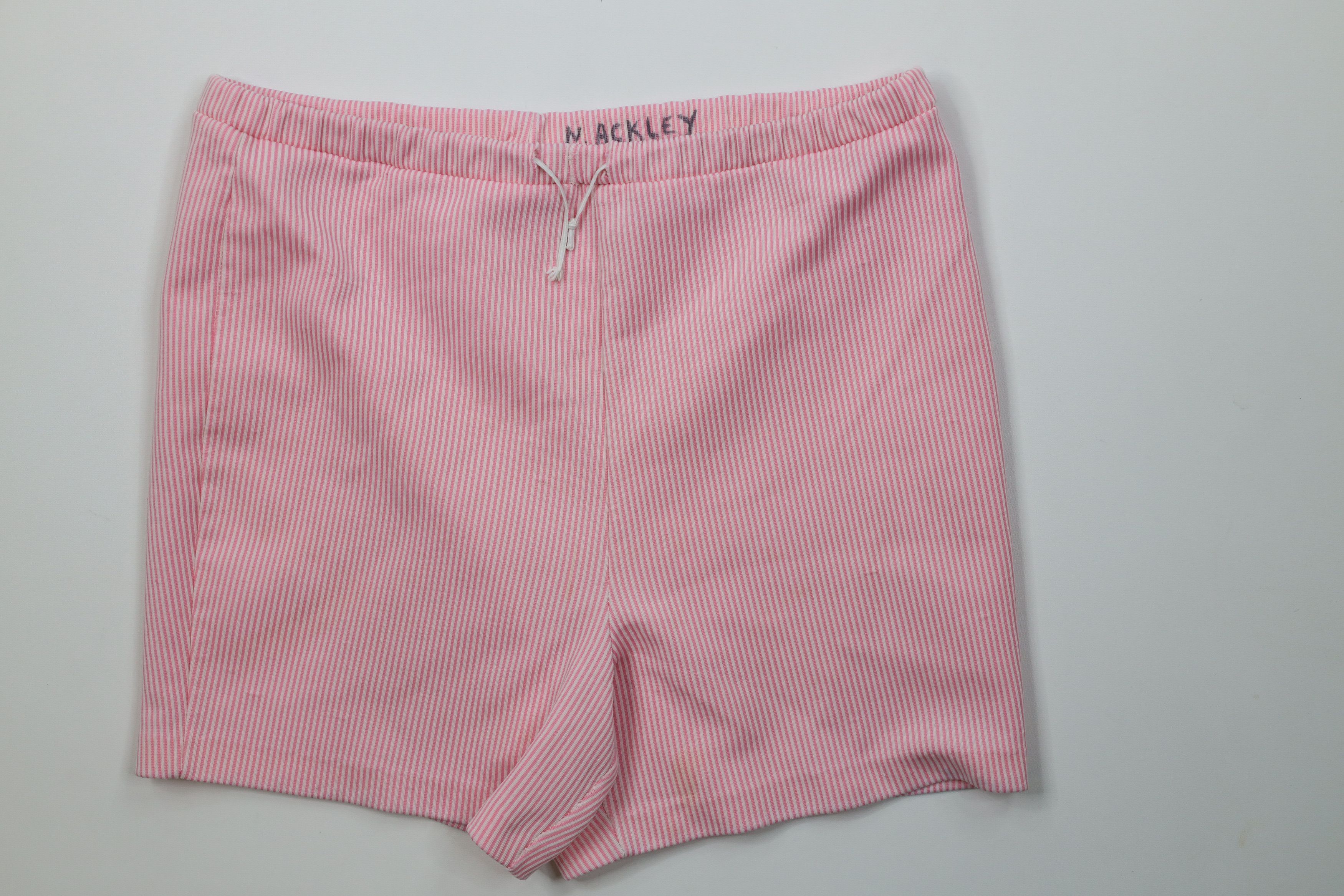 Vintage Vinage 60s 70s Streetwear Knit Above Knee Shorts Pink USA Size US 34 / EU 50 - 1 Thumbnail