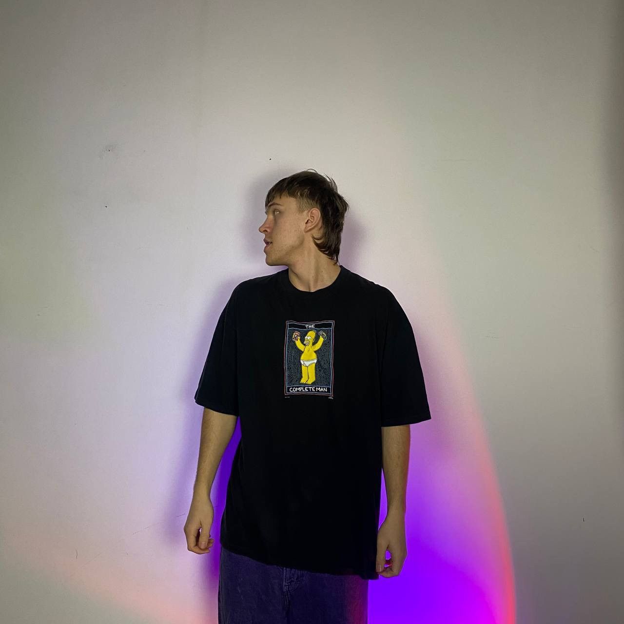 The Simpsons × Vintage The Simpsons vintage 1999 Complete Man Black Printed Tee Size US XL / EU 56 / 4 - 6 Thumbnail