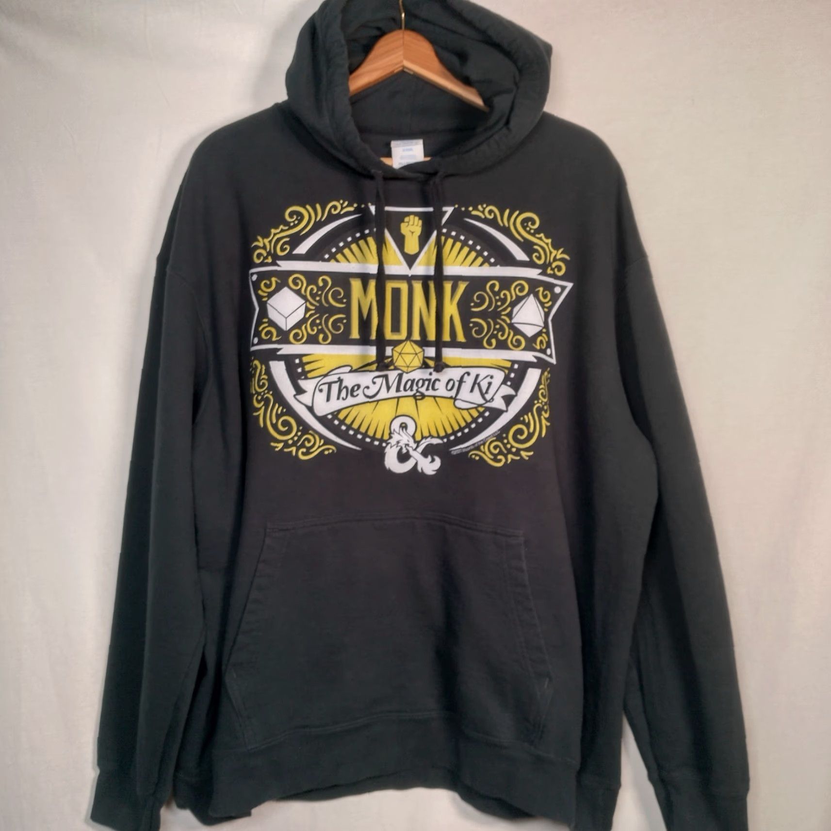 Port & Company VINTAGE Port & Company Dungeons and Dragons Monk Hoodie Men 2XL Black Graphic Gaming Size US XXL / EU 58 / 5 - 2 Thumbnail