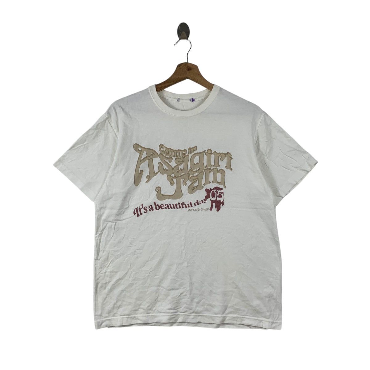 Vintage ASAGIRI JAM SMASH Japan Tour Arena Concert Staff Tee Shirt Size US M / EU 48-50 / 2 - 1 Thumbnail