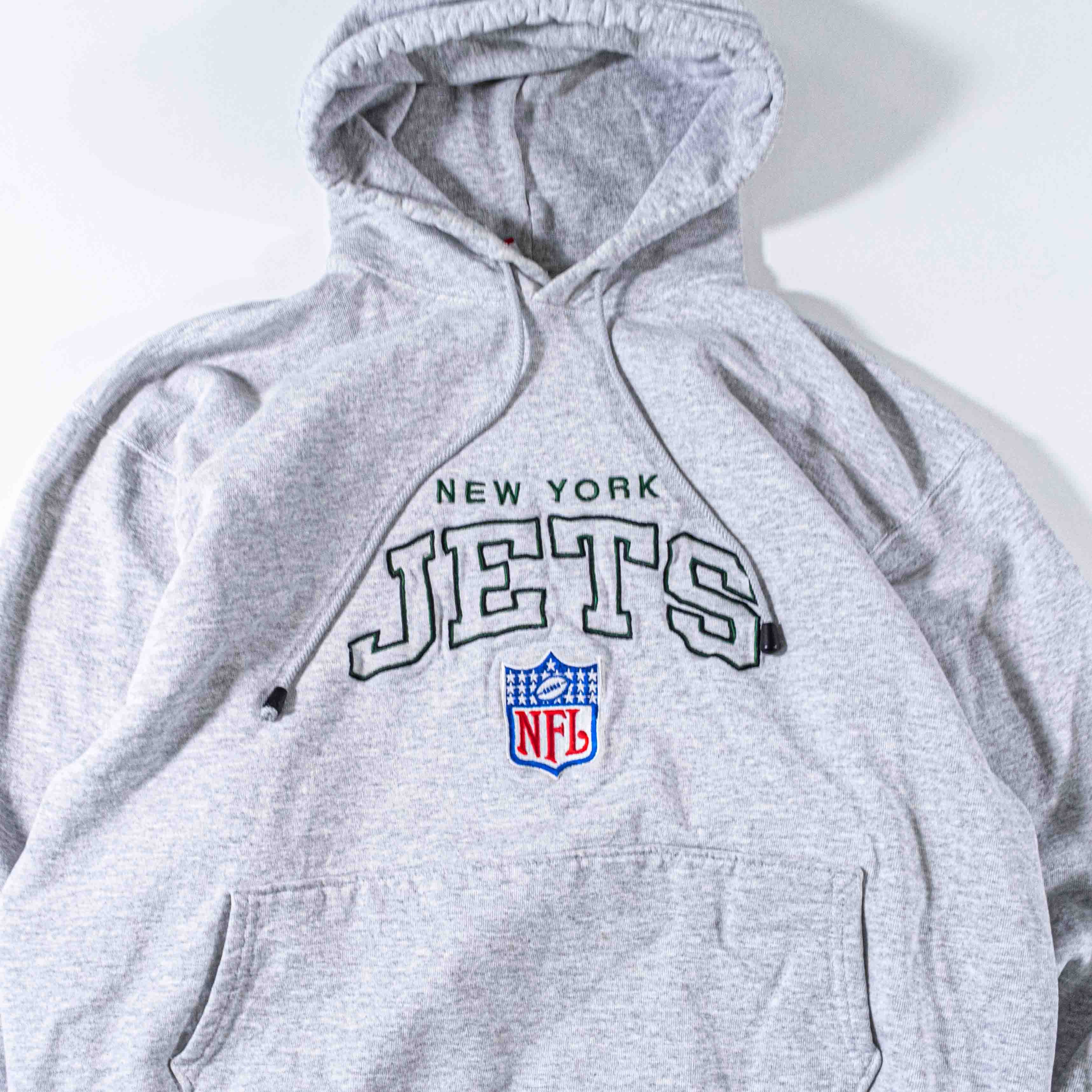 Champion Vintage 90s New York Jets Champion Hoodie XL Sweatshirt NFL Size US XL / EU 56 / 4 - 4 Thumbnail
