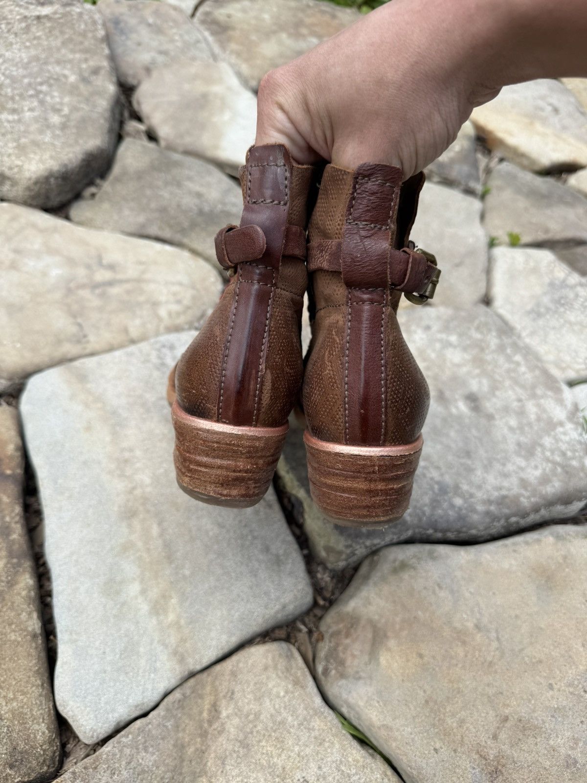 A.S.98 Vintage A.S.98 Gaudi Style Distressed Leather Boot Size US 8 / IT 38 - 5 Thumbnail