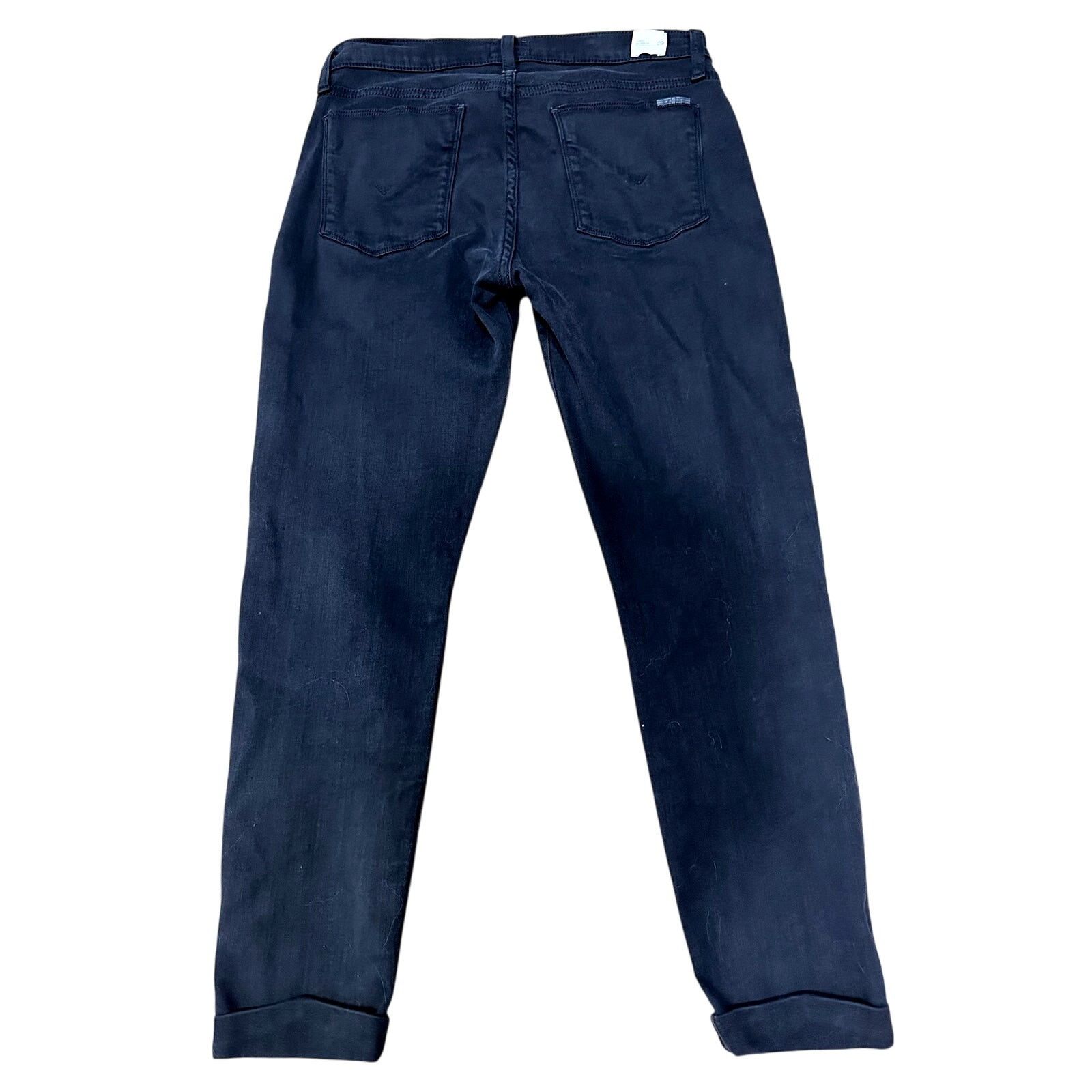 Hudson Hudson Harkin Super Skinny Crop Jean Cuff Black Knight 29 Size 29" - 13 Thumbnail