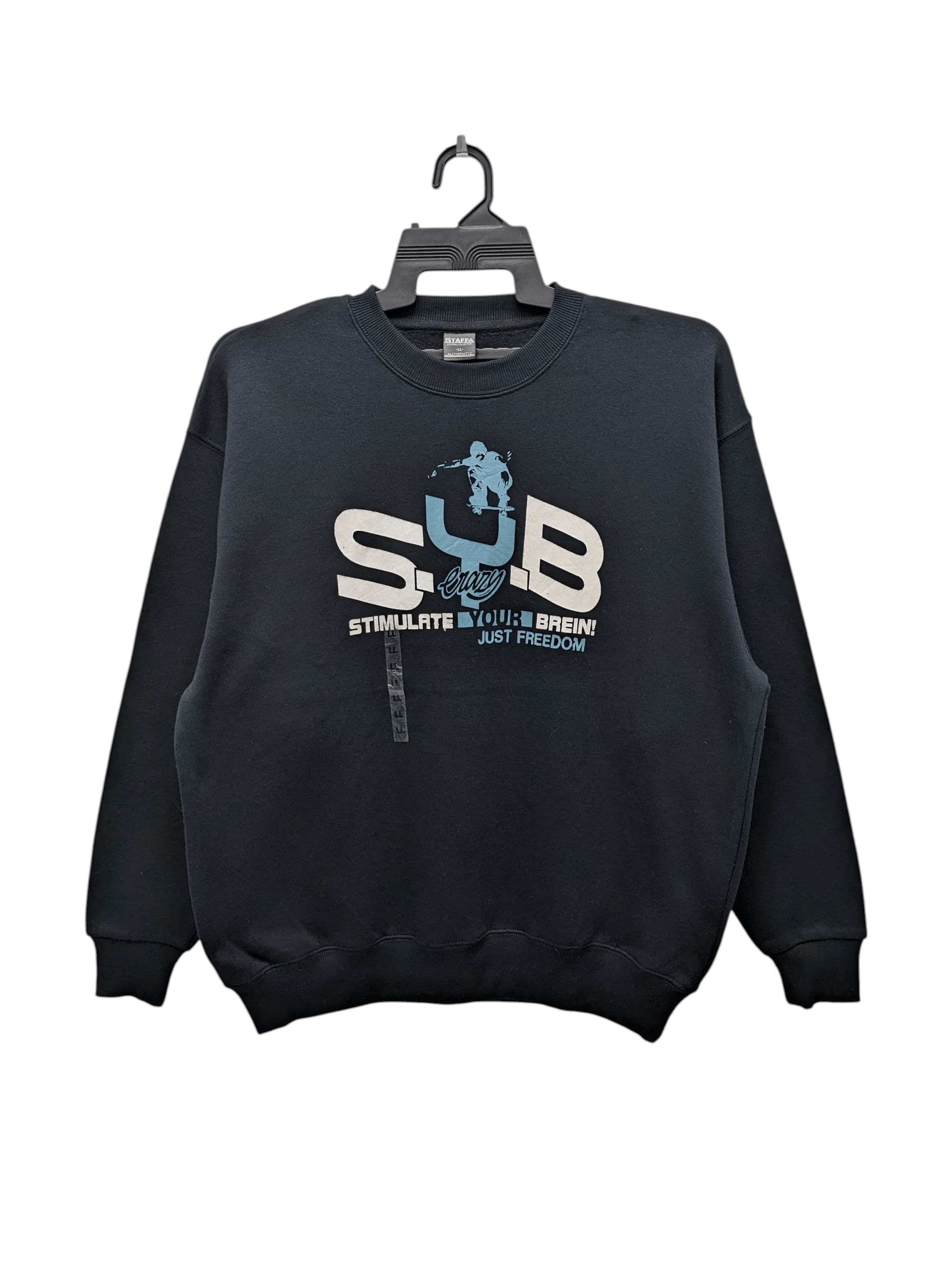 Japanese Brand STAFF A S.Y.B. Stimulate Your Brein Snowboard/Surf Graphic Size US XL / EU 56 / 4 - 1 Thumbnail