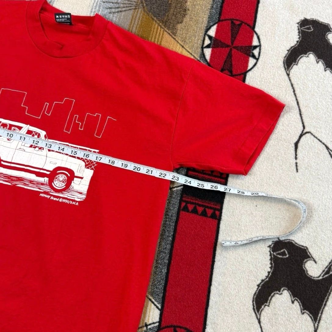Fruit Of The Loom VINTAGE 90s OJ Simpson Bronco Car Chase T-Shirt XL Mens Red Short Sleeve Made In USA Size US XL / EU 56 / 4 - 7 Thumbnail