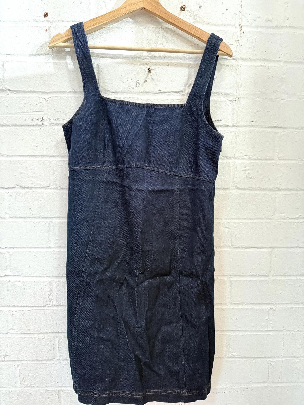 Unknown London Women's Denim Dress with Square Neckline Size M / US 6-8 / IT 42-44 - 3 Thumbnail