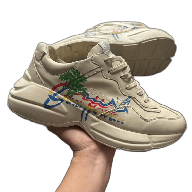 Gucci GUCCI Dad Shoes with Hawaiian Palm Design Size US 8.5 / EU 41-42 - 1 Thumbnail