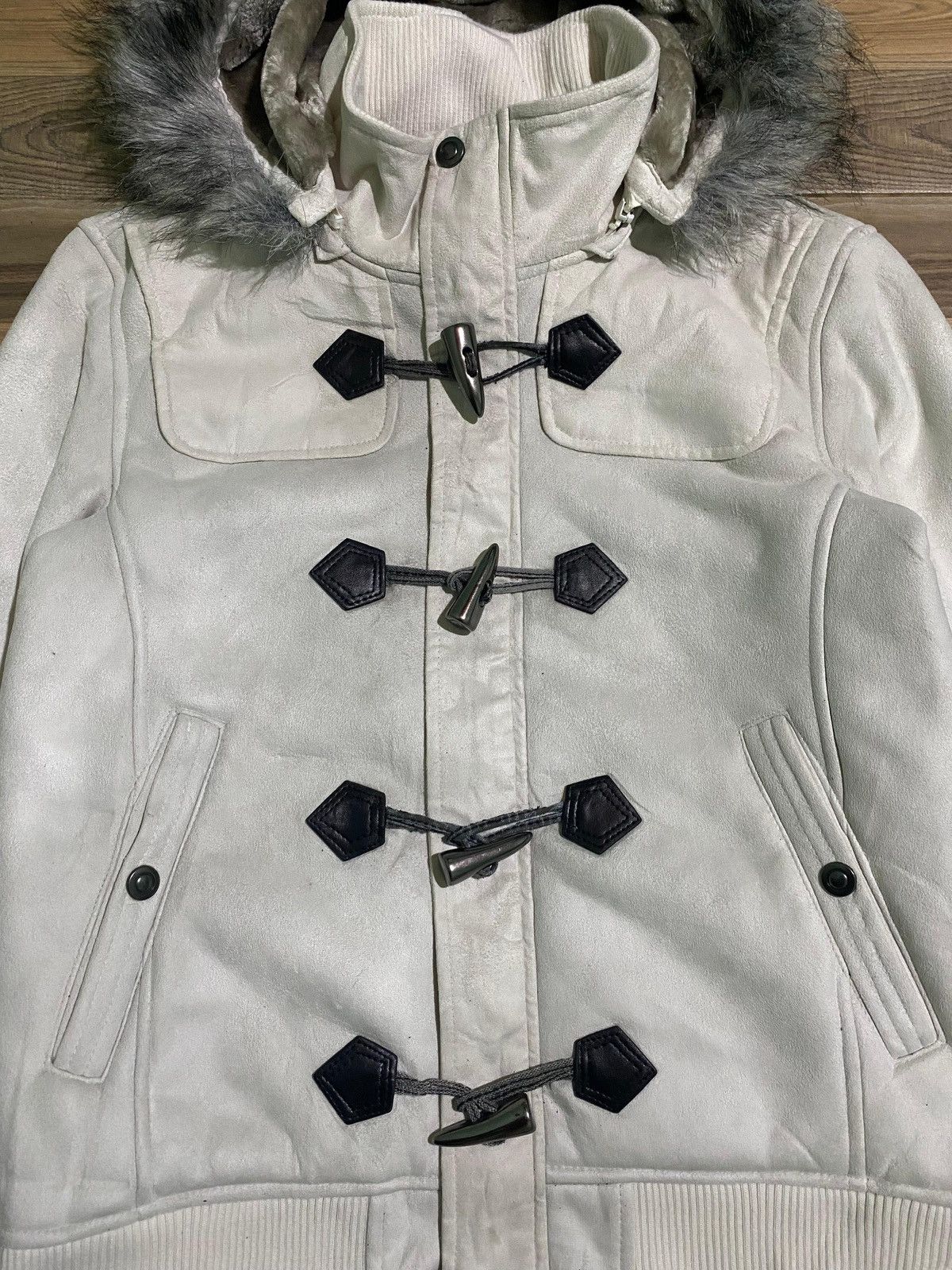 Le Grande Bleu (L.G.B.) Faux Fur Jacket Gothic Punk Japanese Roushatte Size US L / EU 52-54 / 3 - 4 Thumbnail