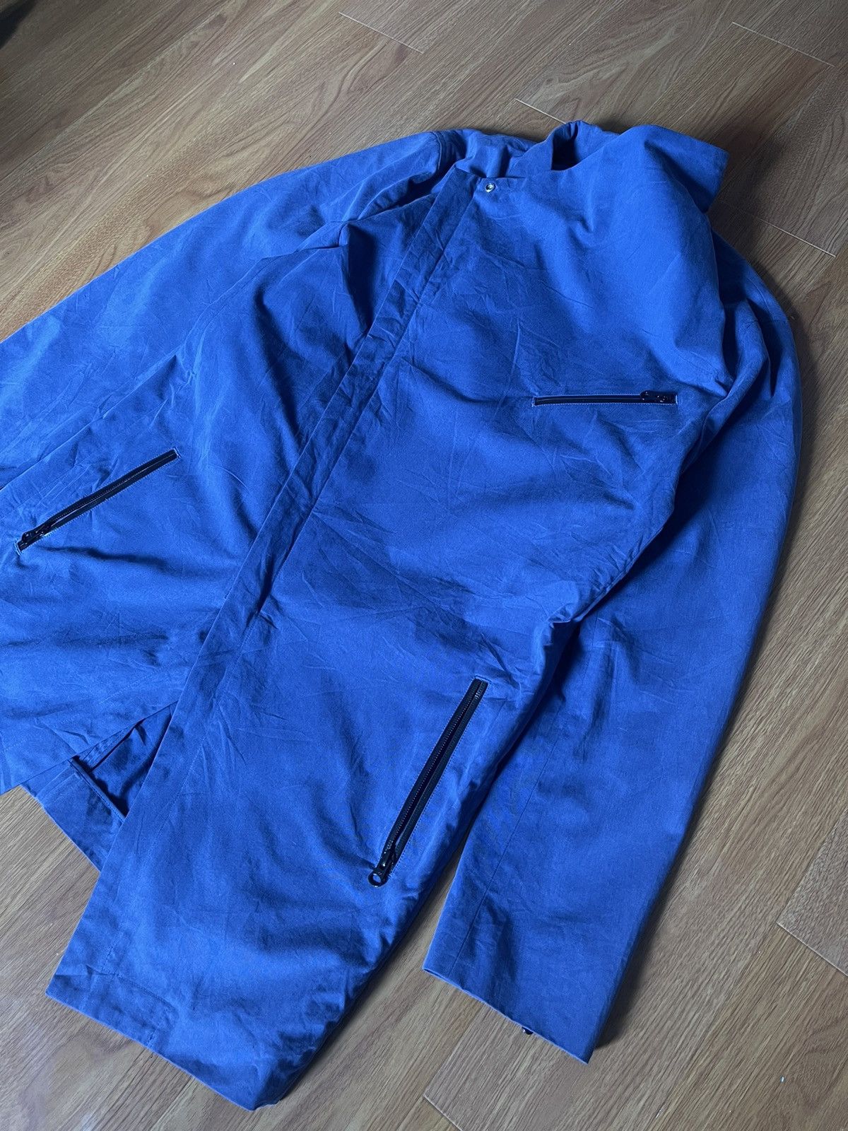 If Six Was Nine THE ♰ TWELVE ♰ Asymmetrical Wrap Coat In Blue Size M / US 6-8 / IT 42-44 - 3 Thumbnail