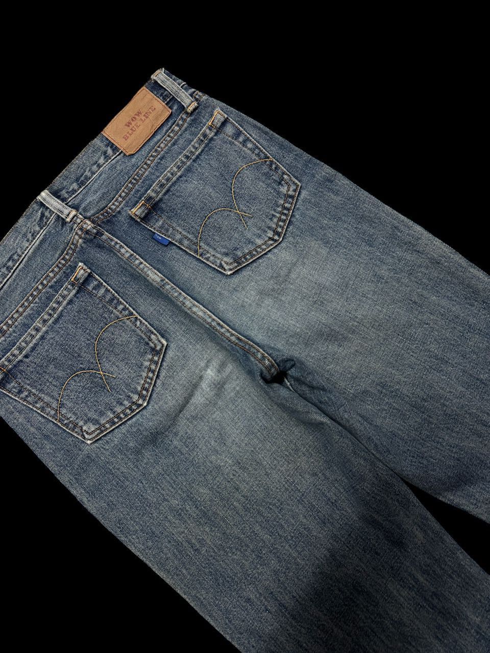 GOSTAR DE FUGA FLARED If Six Was Nine Le Grande Bleu Style By Japanese Jean Size US 28 / EU 44 - 14 Thumbnail