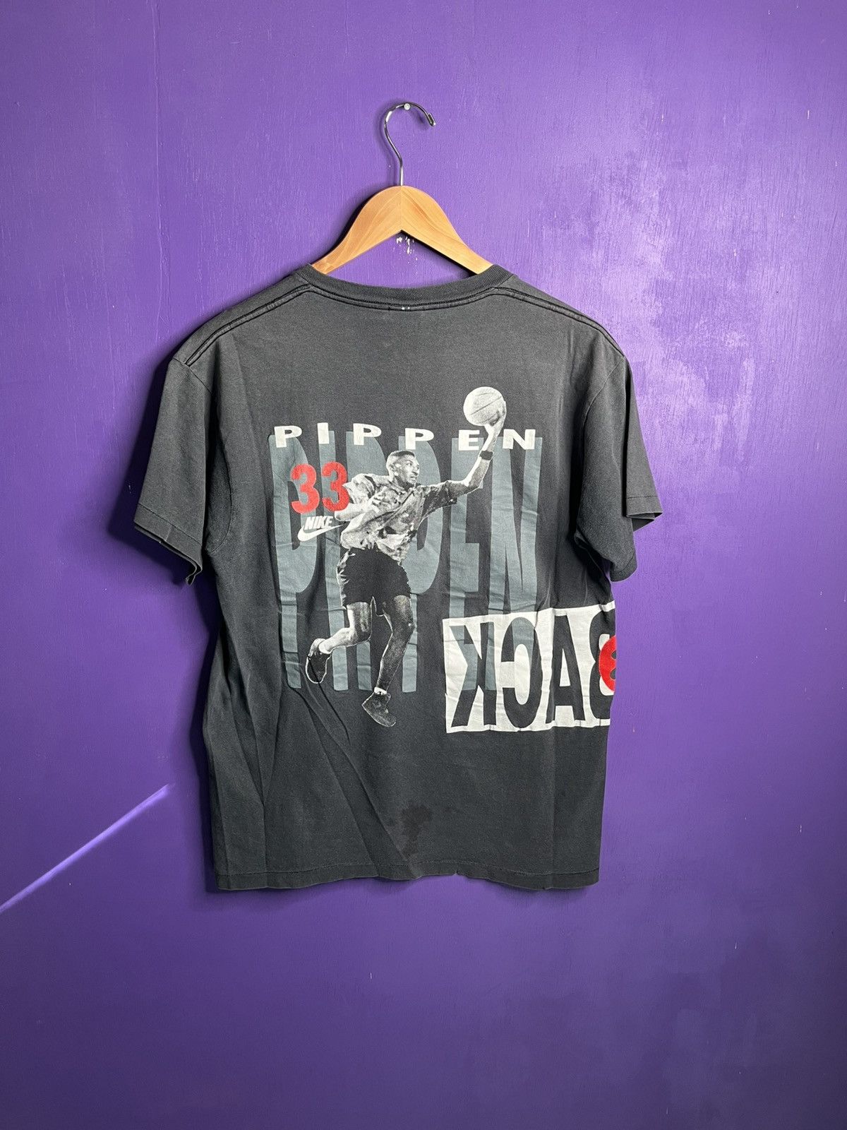 Nike × Vintage Vintage 90s Nike Michael Jordan back 2 back t-shirt Size US M / EU 48-50 / 2 - 2 Thumbnail