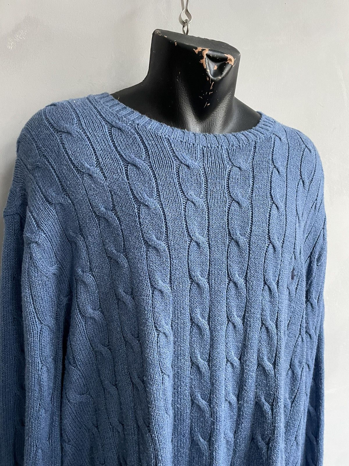 Polo Ralph Lauren cable knitted mini pony sweater y2k
