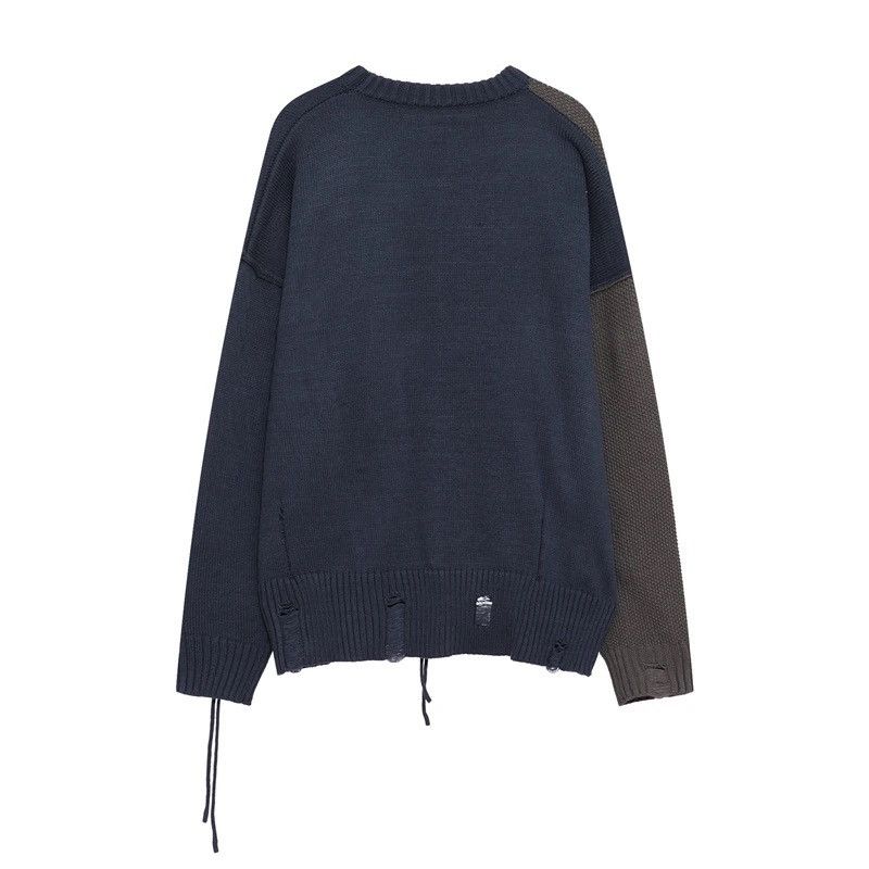 Japanese Brand × Vintage Retro punk grunge distressed patchwork knitwear sweater y2k Size US L / EU 52-54 / 3 - 6 Thumbnail