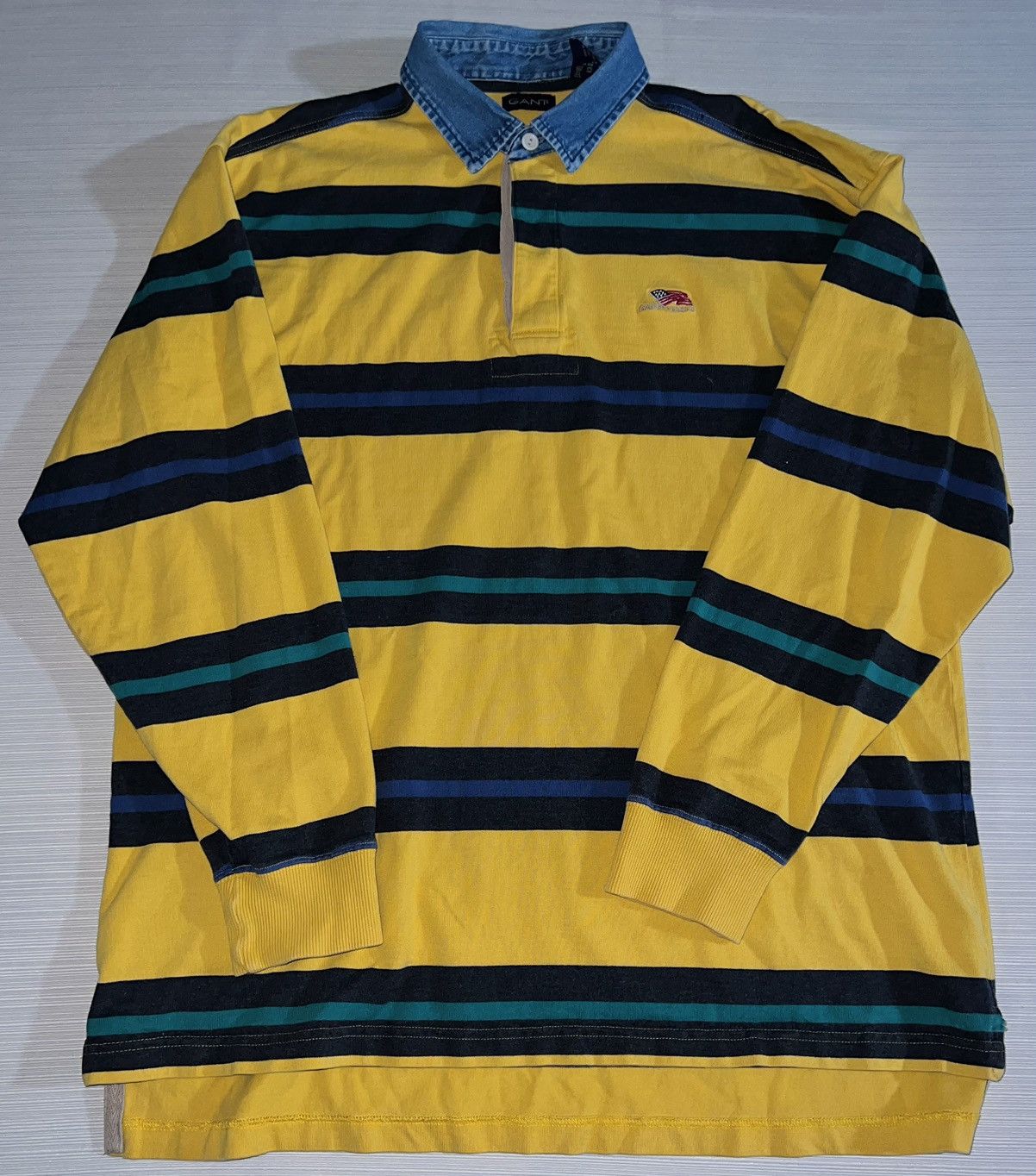 Gant × Vintage VINTAGE GANT USA RUGBY LS Size US XL / EU 56 / 4 - 3 Thumbnail