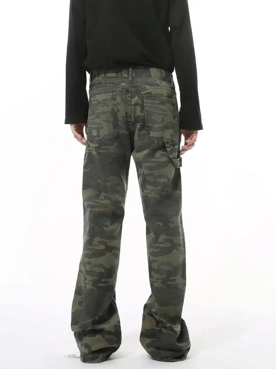 Japanese Brand Retro loose patchwork camouflage jeans Size US 32 / EU 48 - 5 Thumbnail