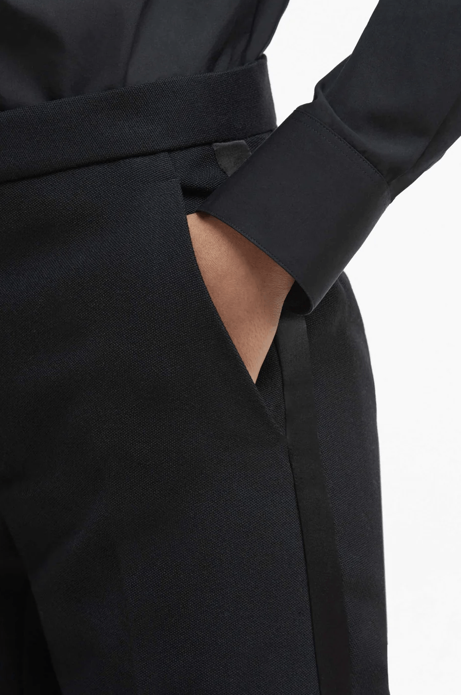 WARDROBE.NYC Black Tuxedo Trouser Size 32" / US 10 / IT 46 - 7 Thumbnail