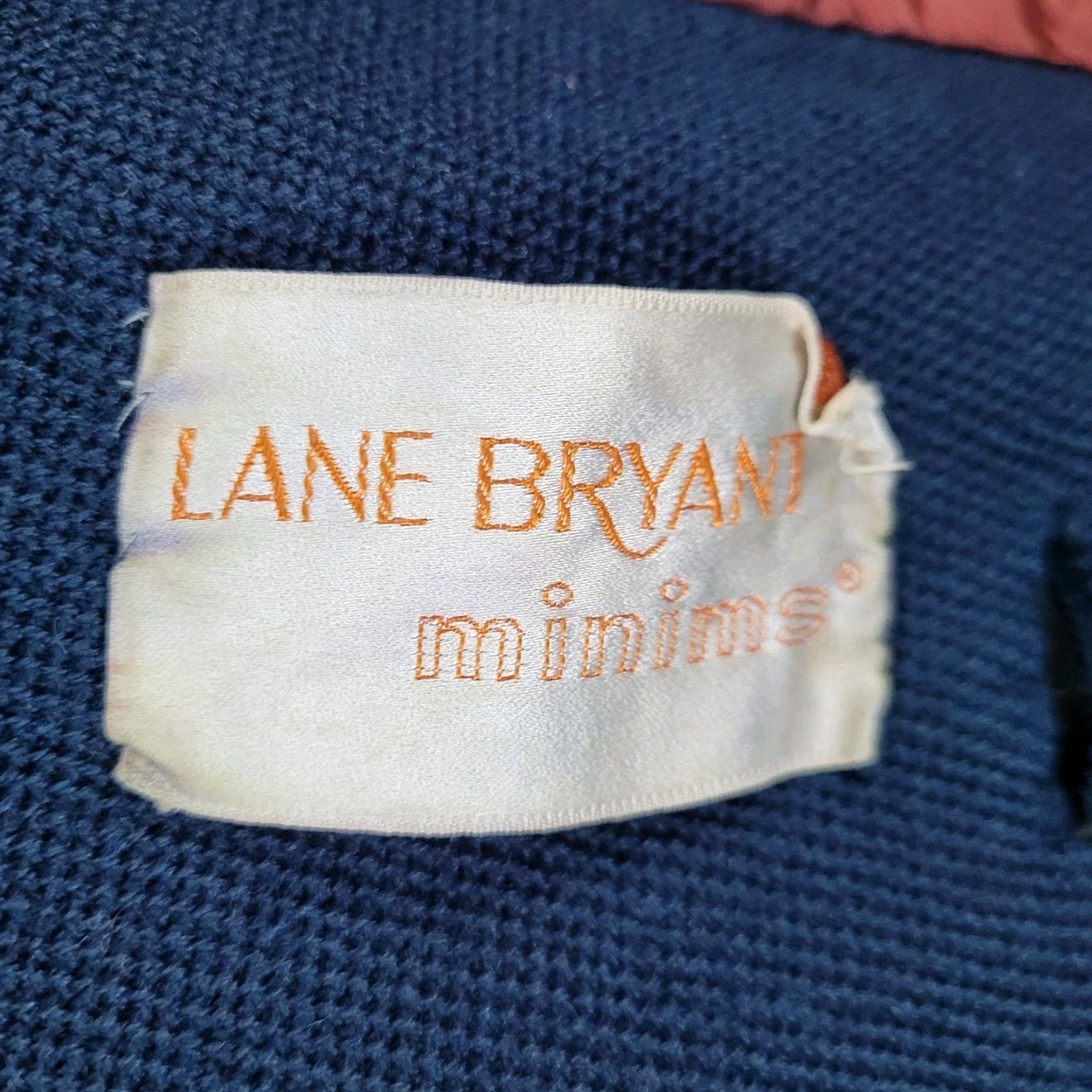 Vintage Lane Bryant Coat Large Navy Buttoned Lined Collared VTG Minims LP Size L / US 10 / IT 46 - 3 Thumbnail