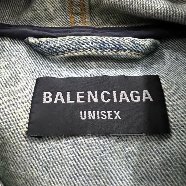Balenciaga Balenciaga Blue Denim Hoodie Size US S / EU 44-46 / 1 - 2 Thumbnail
