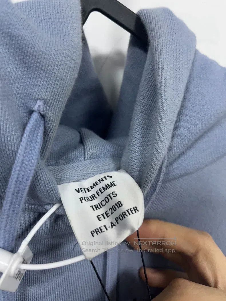 Vetements Vetements Mist Blue Unicorn Hoodie Size US XS / EU 42 / 0 - 4 Thumbnail