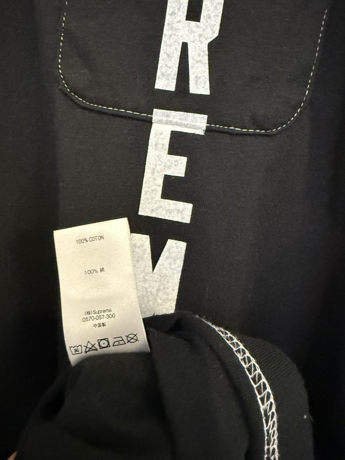 Supreme SS20 Contrast Stitch Pocket Tee Size US L / EU 52-54 / 3 - 2 Thumbnail