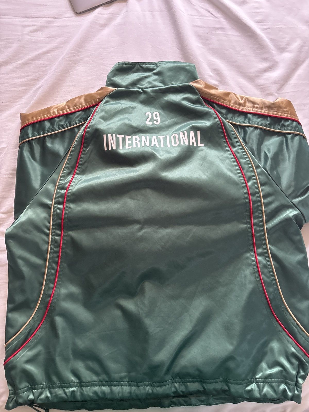 Supreme Supreme Satin Piping Pullover "Green" Jacket Size US S / EU 44-46 / 1 - 7 Thumbnail