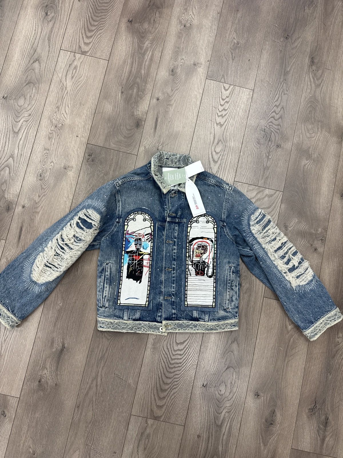 H&M × Who Decides War Who decides war x H&M basquiat denim jacket small Size US S / EU 44-46 / 1 - 1 Thumbnail